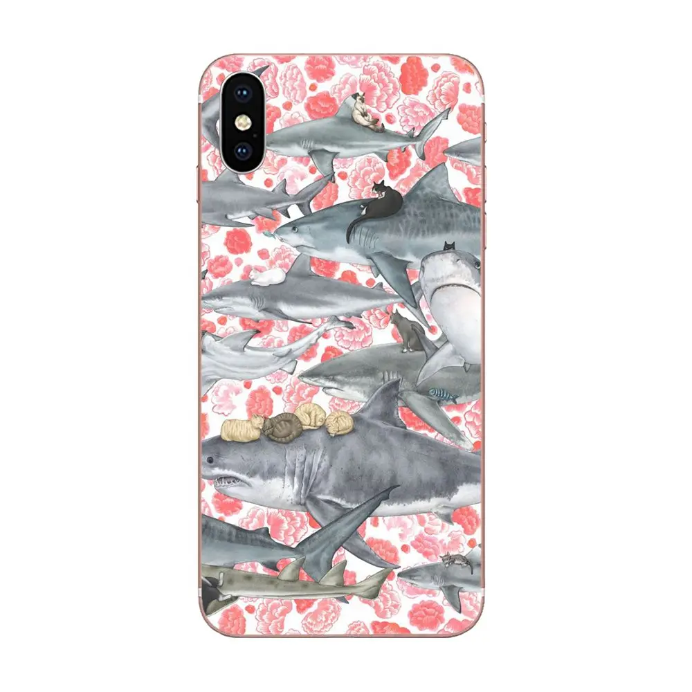 Пастель в виде пасти акулы обои Wall Art Для Huawei Honor 4C 5A 5C 5X6 6A 6X7 7A 7C 7X8 8C 8S 9 10 10i 20 20i Lite рro