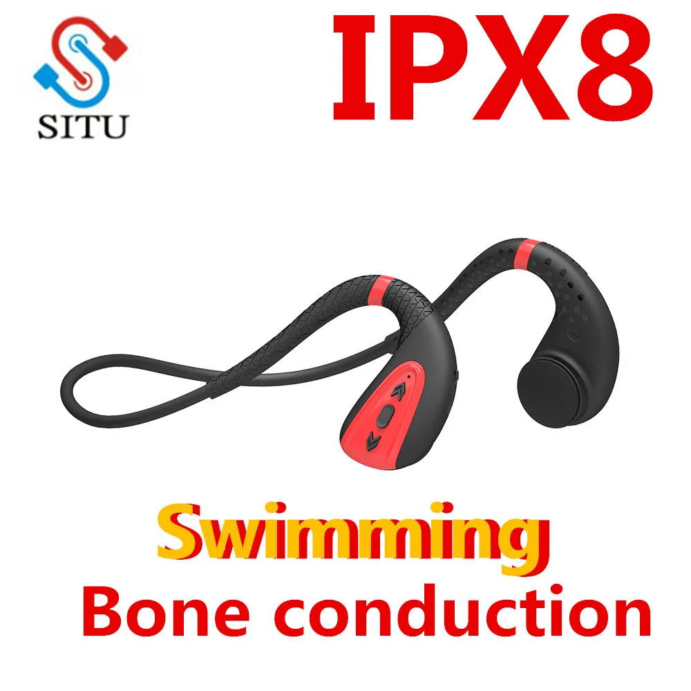 HIFI MP3 плеер с костной проводимостью 8G водонепроницаемые спортивные наушники для