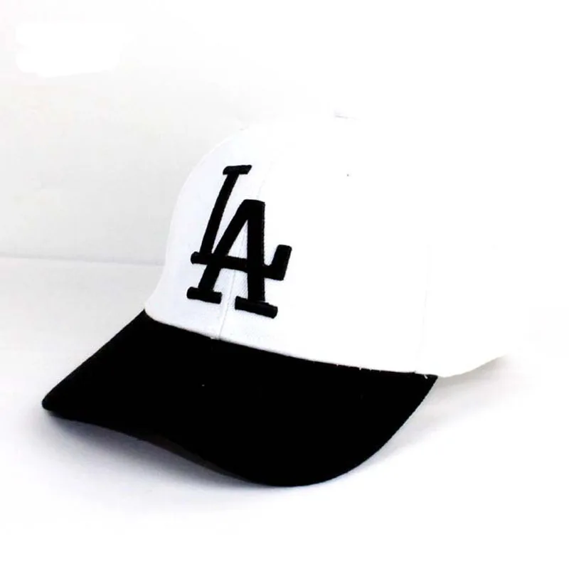 Новинка, унисекс, бейсболки с надписями, LA Dodgers, с вышивкой, хип-хоп, Bone Snapback, головные уборы для мужчин и женщин, регулируемые, Gorras Casquette - Цвет: Белый