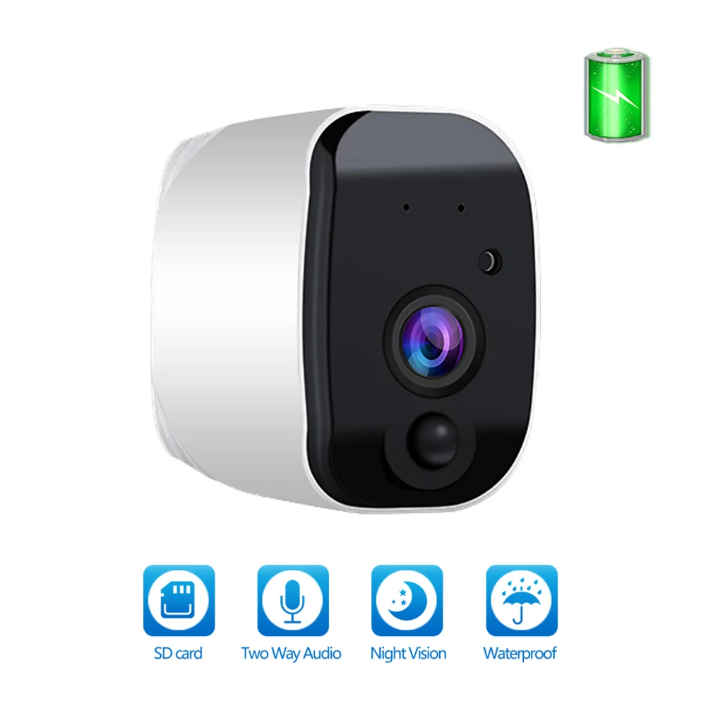1080P Wi Fi камера с питанием от батареи 2.0MP HD уличная Беспроводная ip безопасности