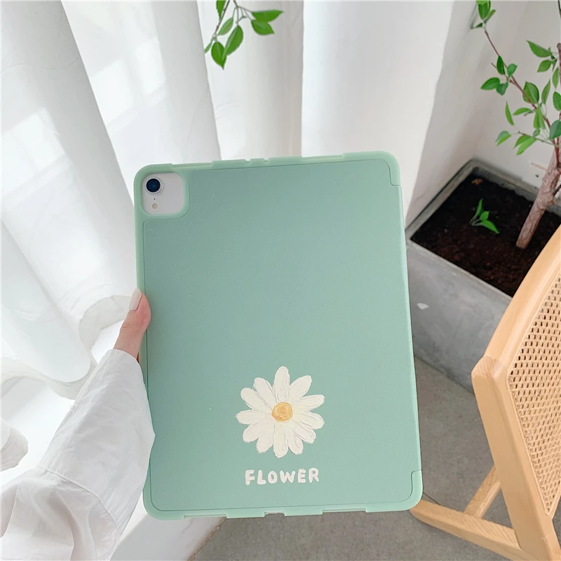 Чехол с маргариткой для iPad AIR 2 3 10 5 Pro 2019 7 дюйма чехол 2017 2018 9 Mini держателем
