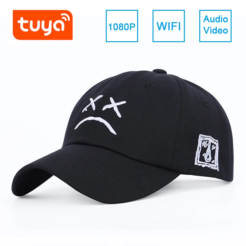 

Yoothi Mini WIFI Camera Cap HD 1080P Invisible Secret Micro Video Camera IP WIFI Wireless Tuya Body Camera Baseball Cap Mini Cam