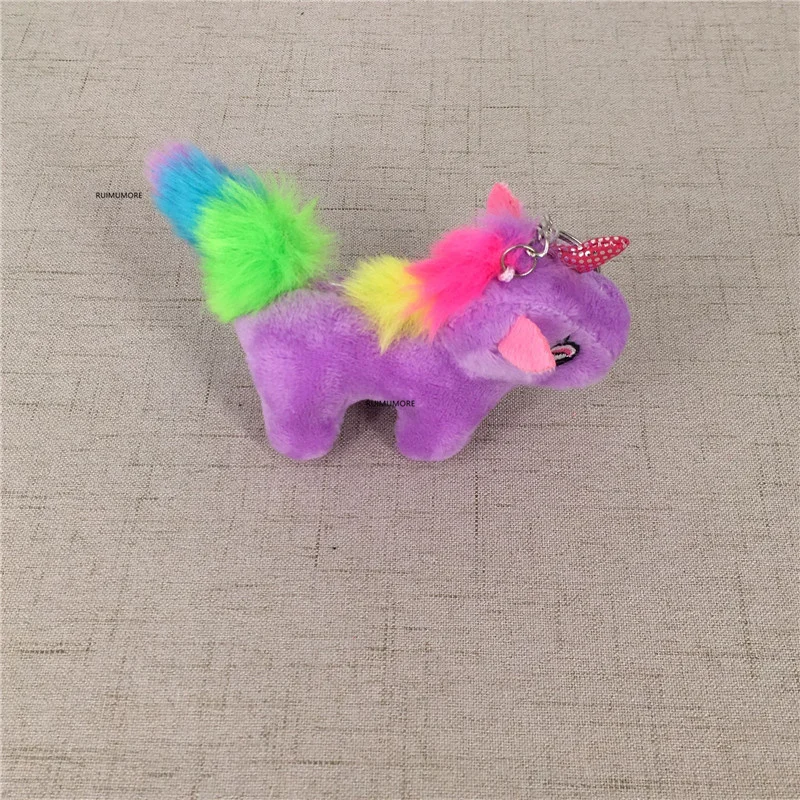 Colorful Horse Plush 9CM Standing Toys Key Chain Stuffed Animal Doll TOY | Игрушки и хобби