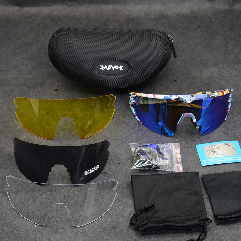 Поляризованные велосипедные очки Kapvoe защитные для горных видов спорта