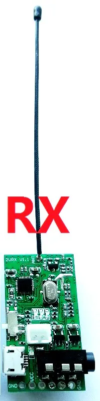 UHF стерео беспроводной аудио модуль приемопередатчика передатчик динамика