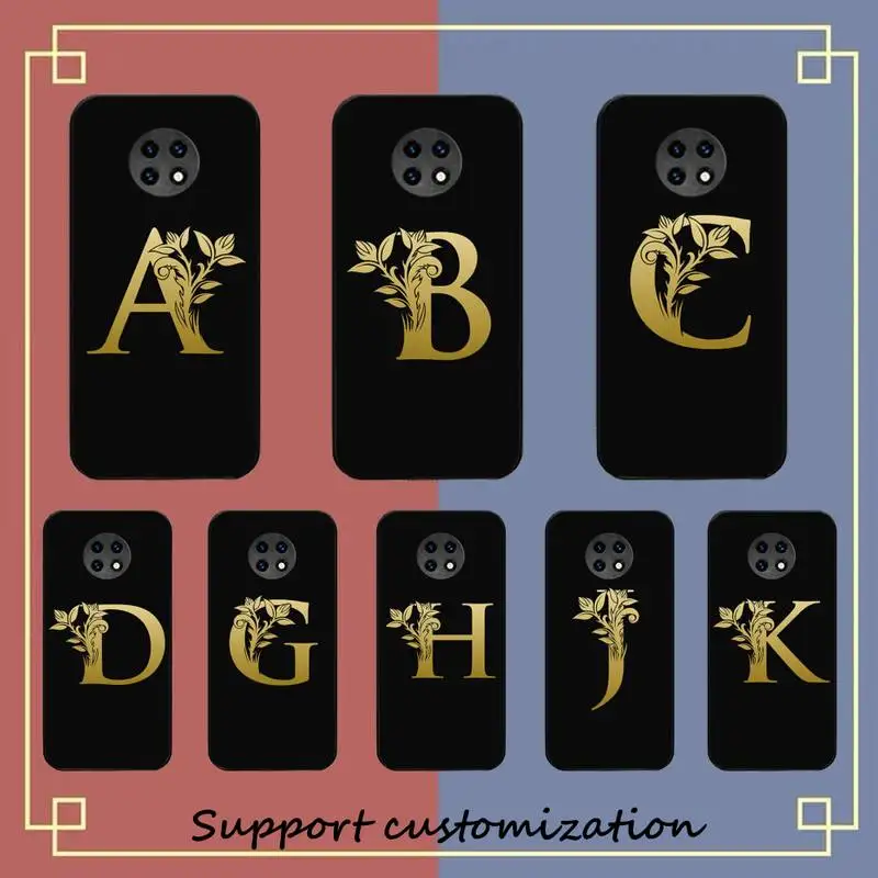 

Letter Monogram Phone Case For Redmi Note 8A 7 5 Note8pro 8T 9Pro Coque for note6pro Capa