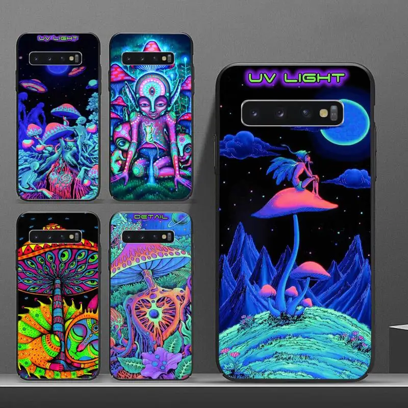 

Weird Trippy Mushroom Psychedelic Art Phone Cases For Samsung A50 A51 A71 A20E A20S S10 S20 S21 S30 Plus ultra 5G M11 shell
