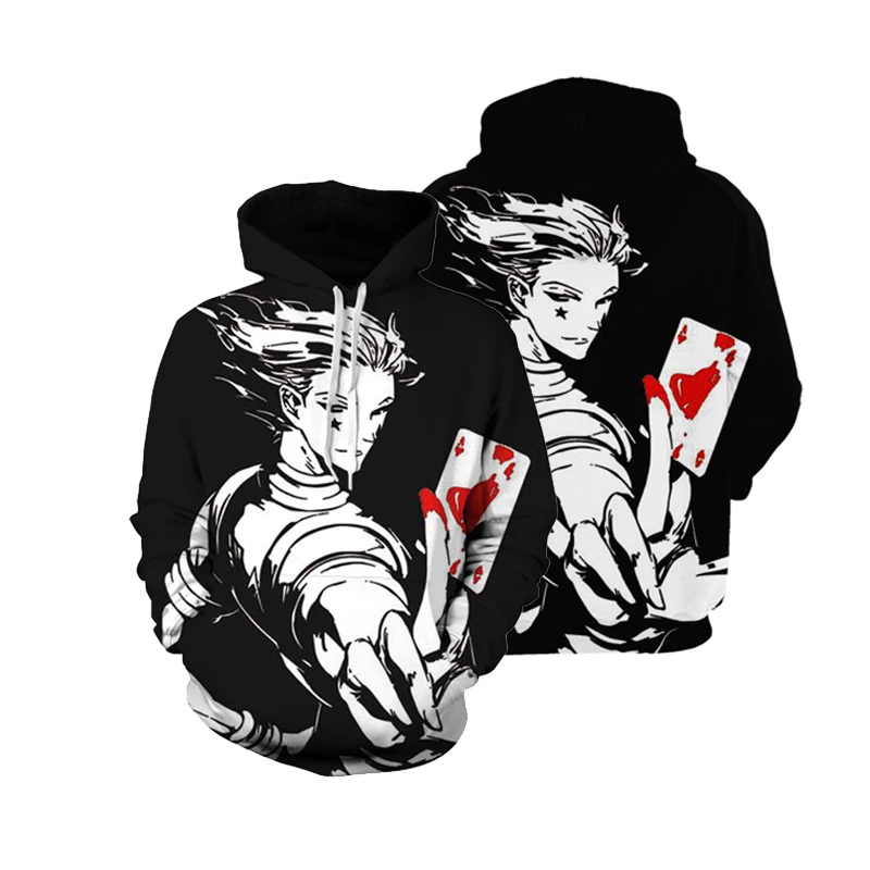 

2021 spring and autumn new 3d printing poker fun hoodie casual and comfortable long-sleeved men's and women's sweater