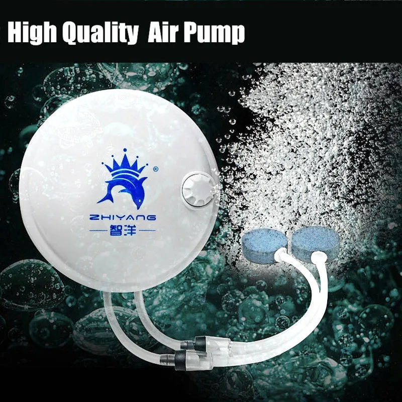 High Qualtiy Aquarium Round Air Pump Compressor Increase Oxygen Airpump Single & Double Outlet 220-240V Adjustable Volume | Дом и сад