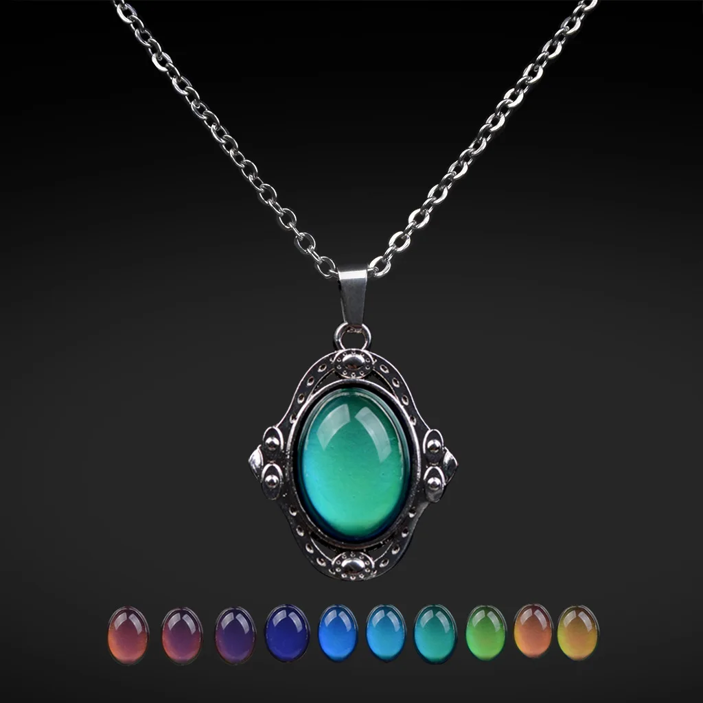 Ожерелья &quotнастроение&quot ювелирные изделия с цепочкой из нержавеющей стали