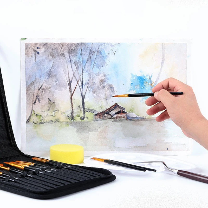 15 шт. Набор для рисования акварелью инструменты детская гуашь масляные краски