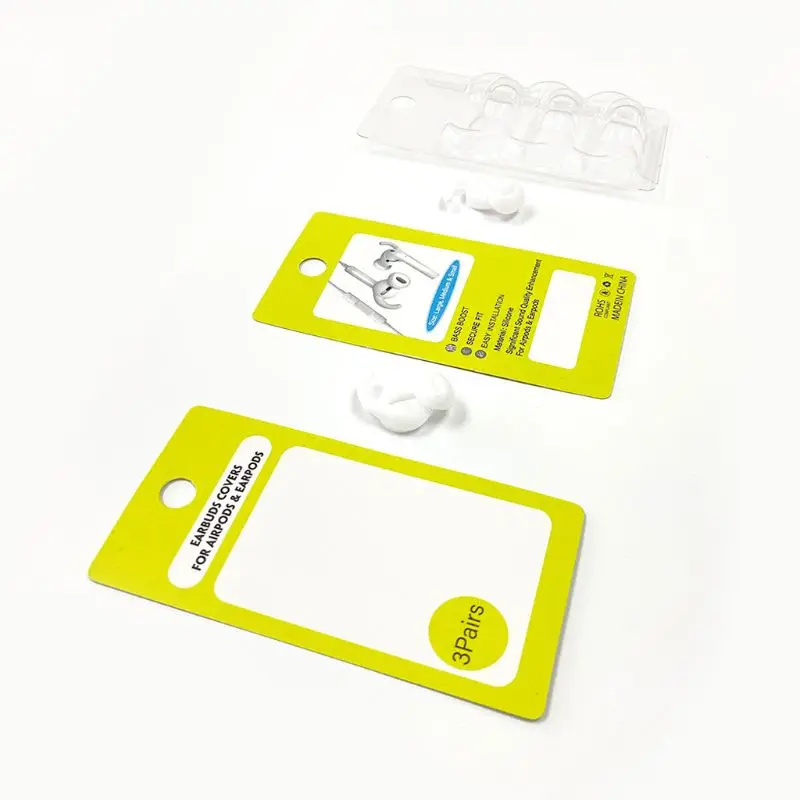 3 пары мягких силиконовых наушников наушники-вкладыши с крышкой для Airpods 1/2 |