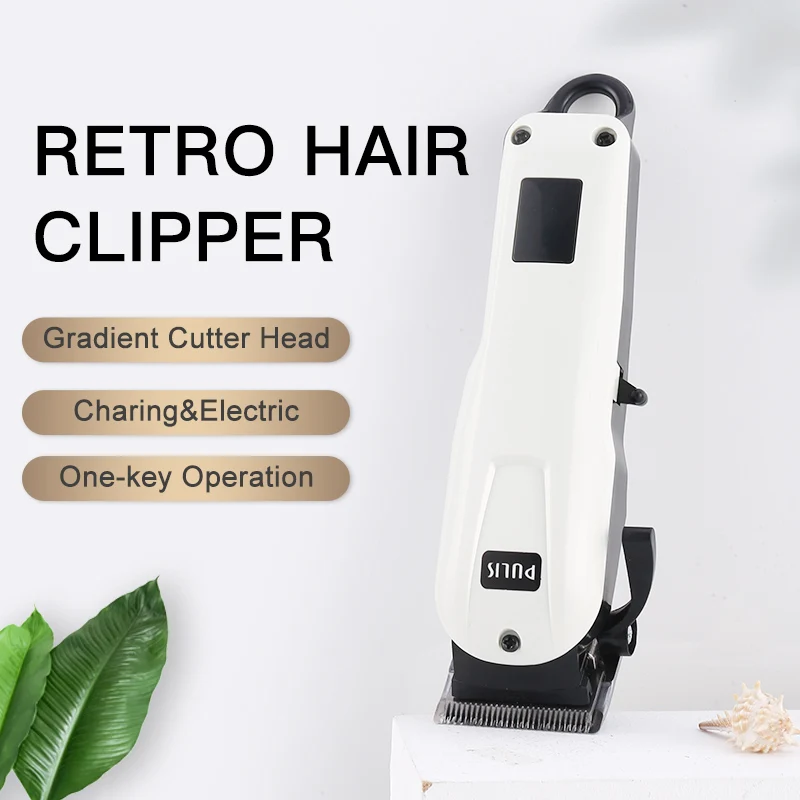 

Машинка для стрижки волос Мужская аккумуляторная с ЖК-дисплеем и зарядкой от USB