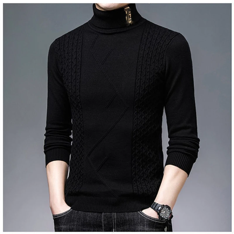 

2021 Autumn Men's Sweater Coat Casual Handsome Knit Zipper Cardigan Jacket New Jacket