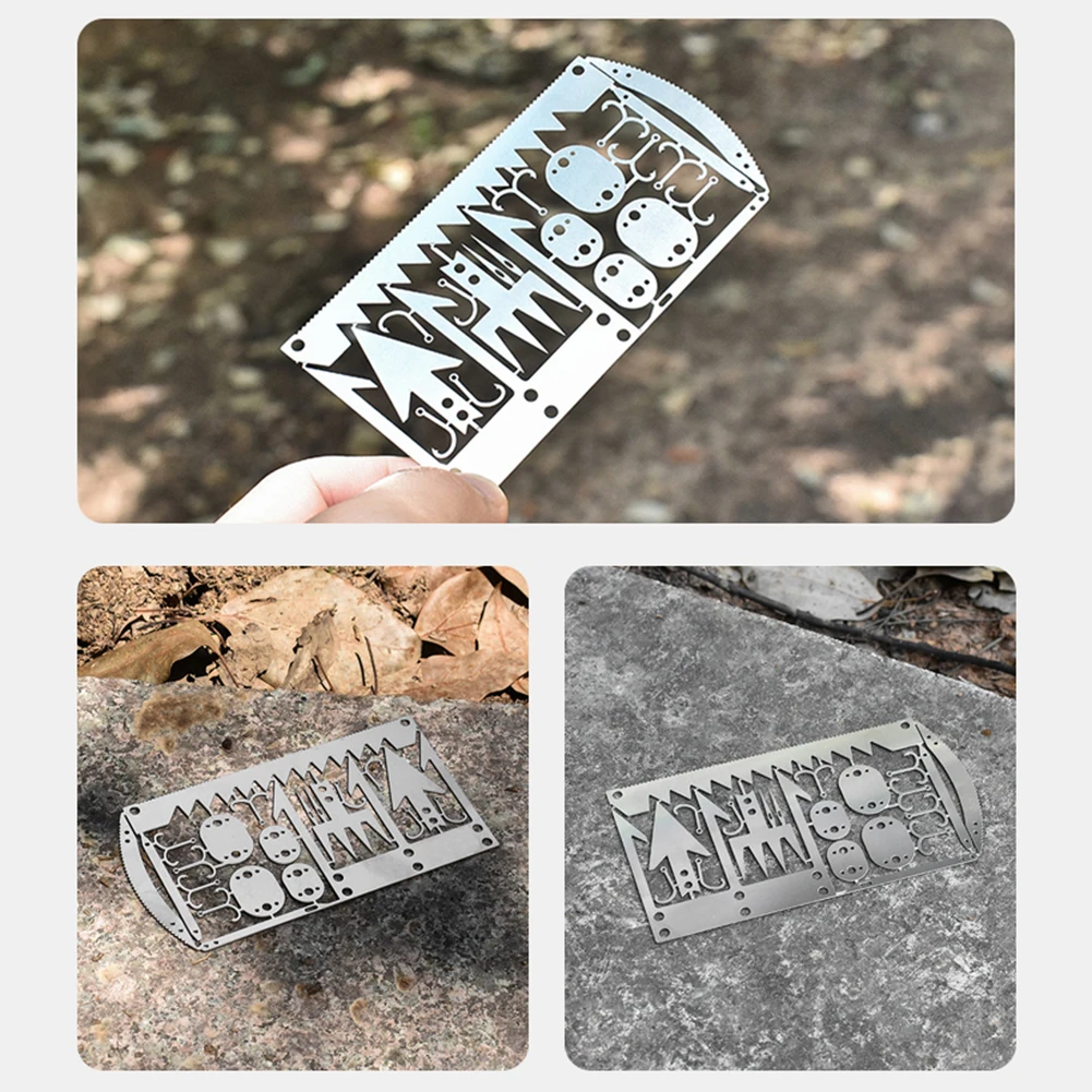 Карточка для выживания на природе многофункциональный инструмент крючок 22 в 1