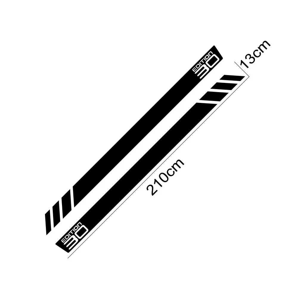 

2PCS BUS California T6 30 Edition Car Door Side Skirt Stripe Sticker For VW Multivan Transporter T4 T5 T6 Accessories