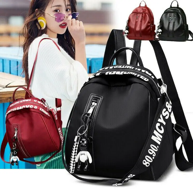 Модный женский кожаный рюкзак для девушек школьная дорожная сумка на плечо