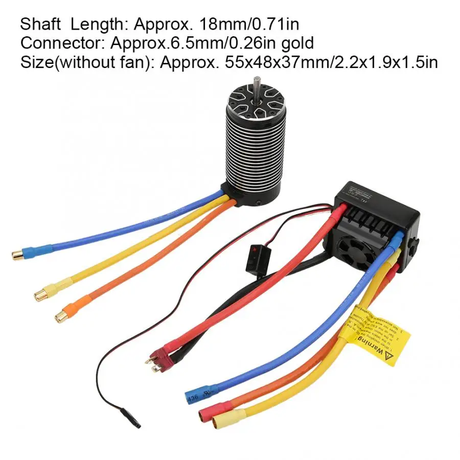 Бесщеточный мотор 4082 1720KV 150A 4 полюсный автоматический Водонепроницаемый RC Мотор