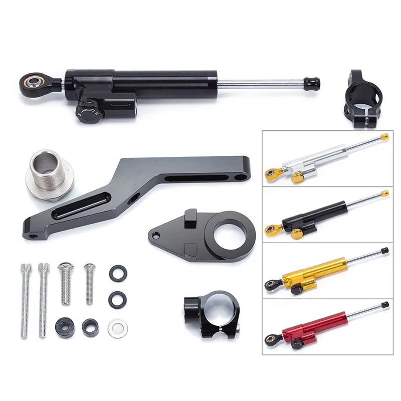 

Motorcycle CNC Steering Stabilizer Damper Mounting Bracket Kit For KAWASAKI ZX-6R ZX 6R 2009-2016 damper shock absorber