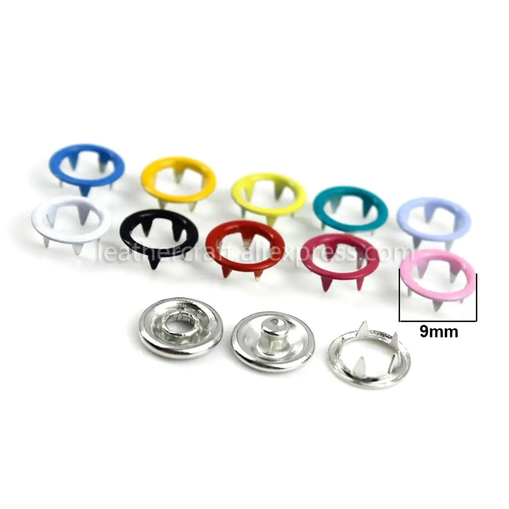 Металлический штырь зажимы для колец нажимные шпильки плоскогубцы 100 шт. 10 цветов