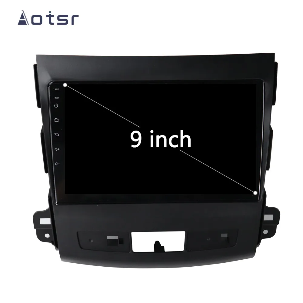 Aotsr 9 дюймов Android 9,1 2 Din Автомобильный мультимедийный плеер gps навигация для Mitsubishi Outlander 2006-2011 Радио DVD Встроенный DSP