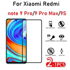 Закаленное стекло 1-2 шт. для Xiaomi Redmi note 9 Pro 9S, Защита экрана для Xiaomi Redmi note 9 Pro Max, защитное 3d-стекло