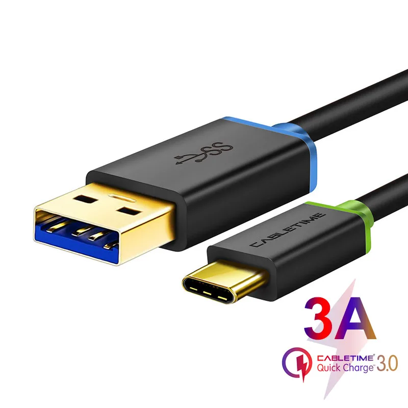 black Кабель Tipo C USB 3,0 для xiaom USB C Tipo C 3A кабель для телефона USB C007 - Цвет: black