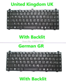Laptop Keyboard For Getac B300 S400 Rugged Notebooks With Backlit German GR United Kingdom UK