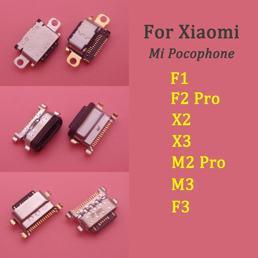 

1 шт., usb-разъем для зарядки док-станции, разъем USB, разъем для зарядки, Тип C для Xiaomi Mi POCO F2 Pro F1 F3 Pocophone X2 X3 M2 M3