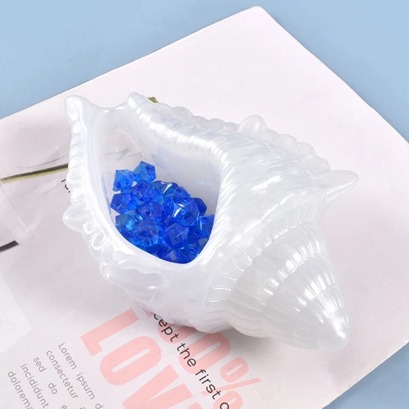 

D2TD Conch Storage Box Silicone Mould DIY Crafts Container Making Tool Crystal Epoxy Resin Mold