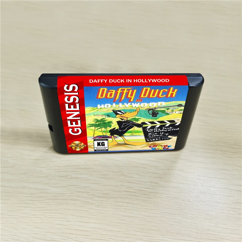 Даффи Дак в Голливуде 16 бит MD игры Картридж для MegaDrive Genesis консоли|duck|duck duckduck game |