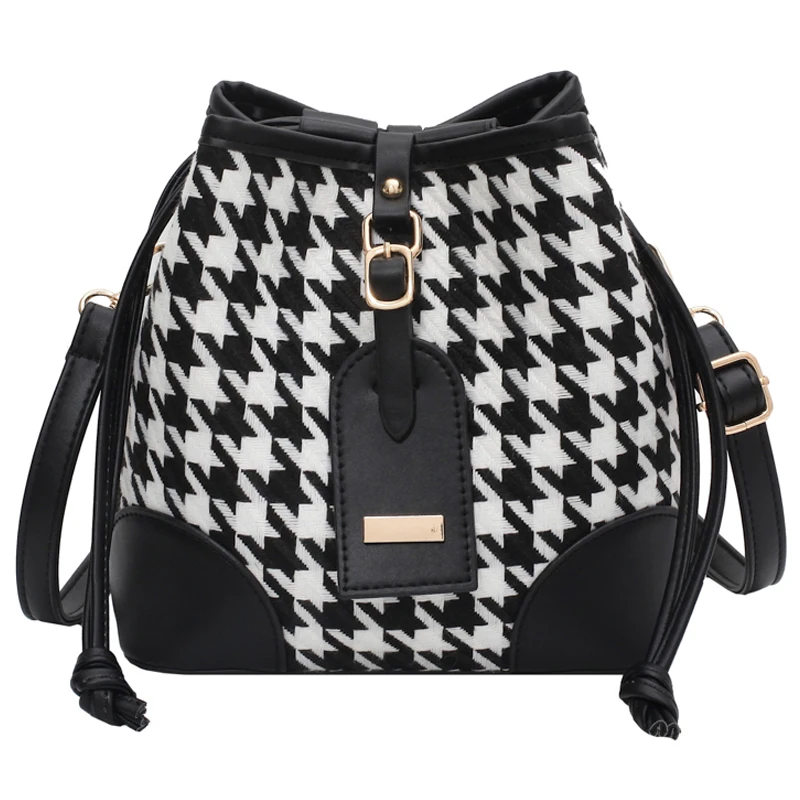 

Plaid PU Leather Designer Luxury Womens Totes Brand Female 2021 Small Crossbody Shoulder Bag Handbags and Purses