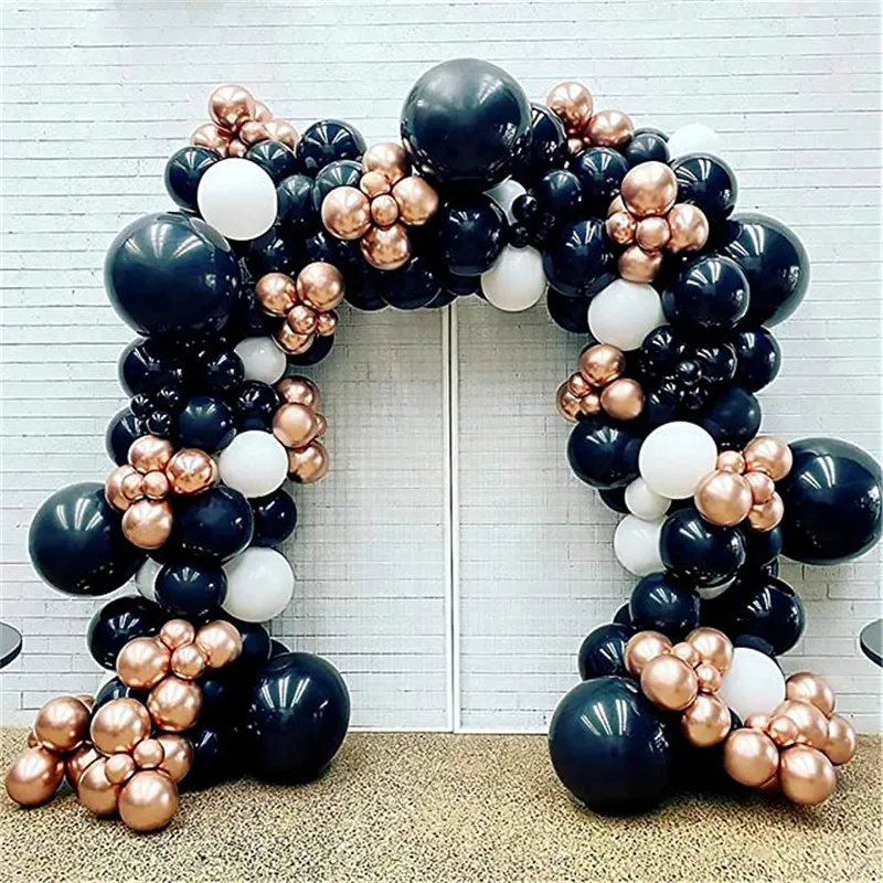 

20/30pcs 5inch Rose Gold metal Balloon Latex Macaron Ballon Happy Birthday Baloon Wedding Decoration Ballon Event Party Supplies