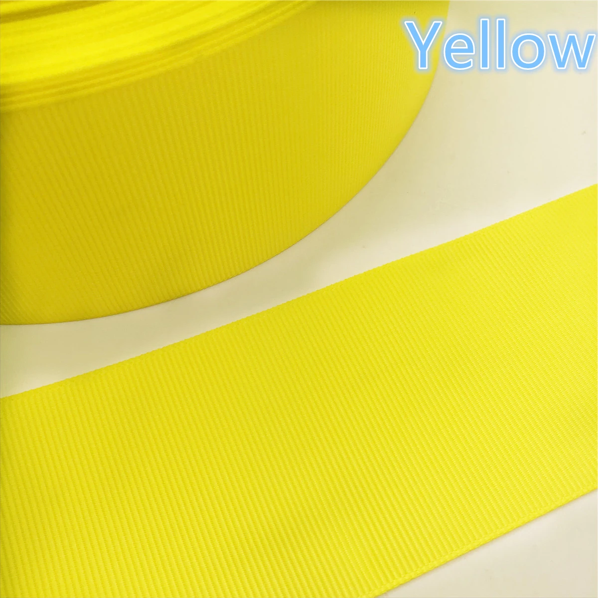 Yellow Новинка; 10/15/20/25/40/50 мм Ширина Grosgrain поликлиновый приводной ремень многоцелевые Свадебная вечеринка - Цвет: Yellow