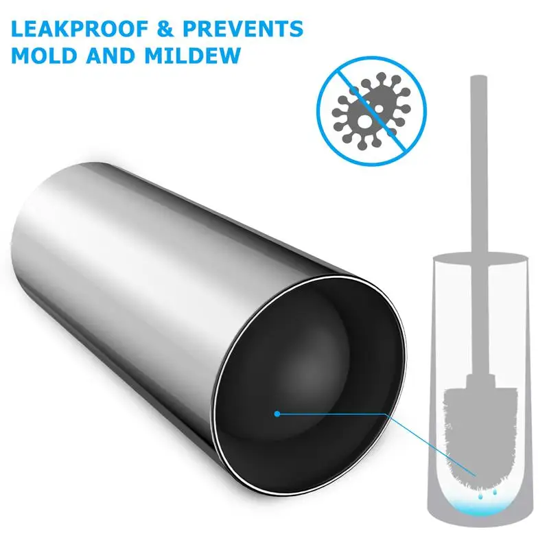 Набор кистей и держателей для унитаза HOMEMAXS компактный набор из нержавеющей стали