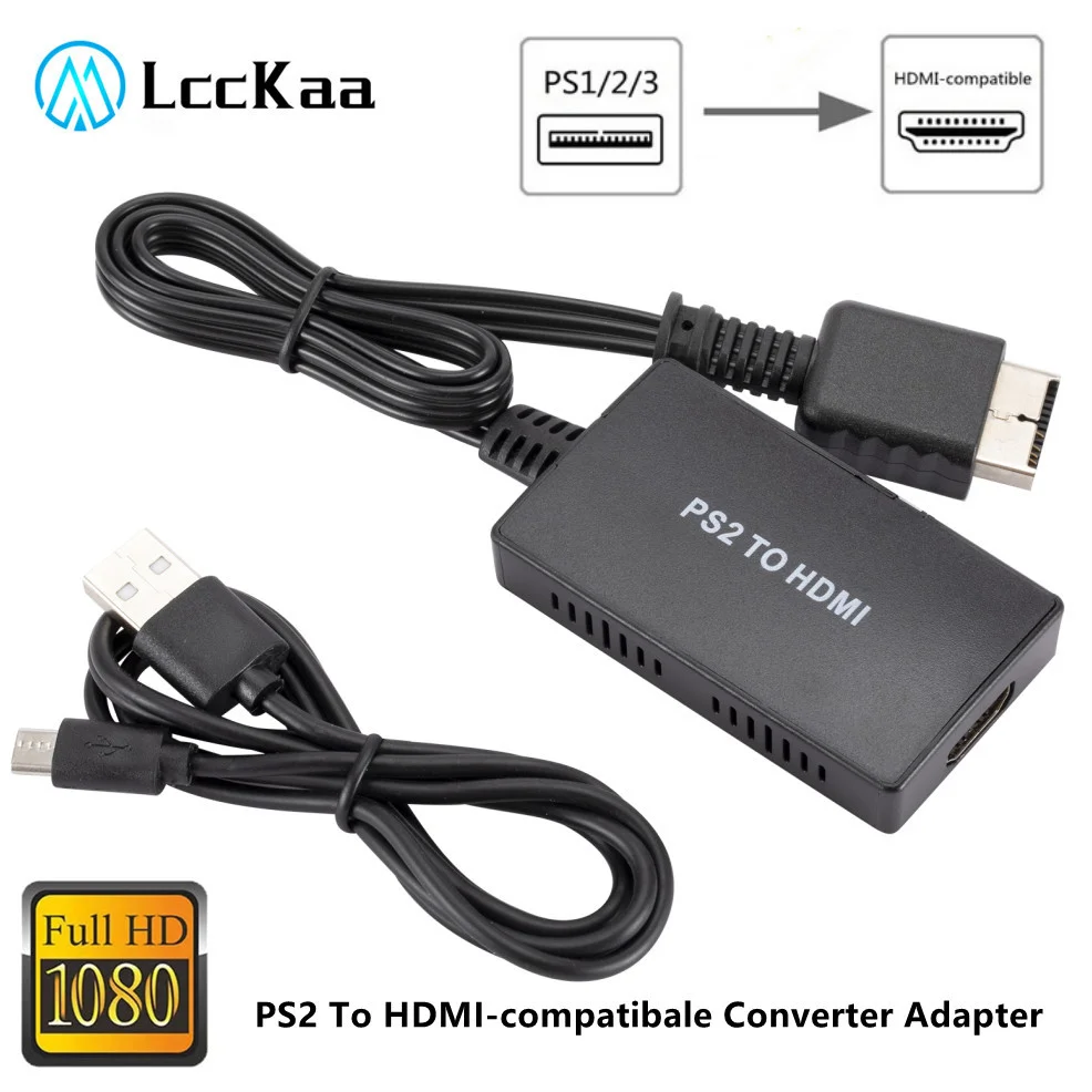 1080P PS2 к HDMI-совместимый аудио видео конвертер адаптер Поддержка для PS1/2/3 режима