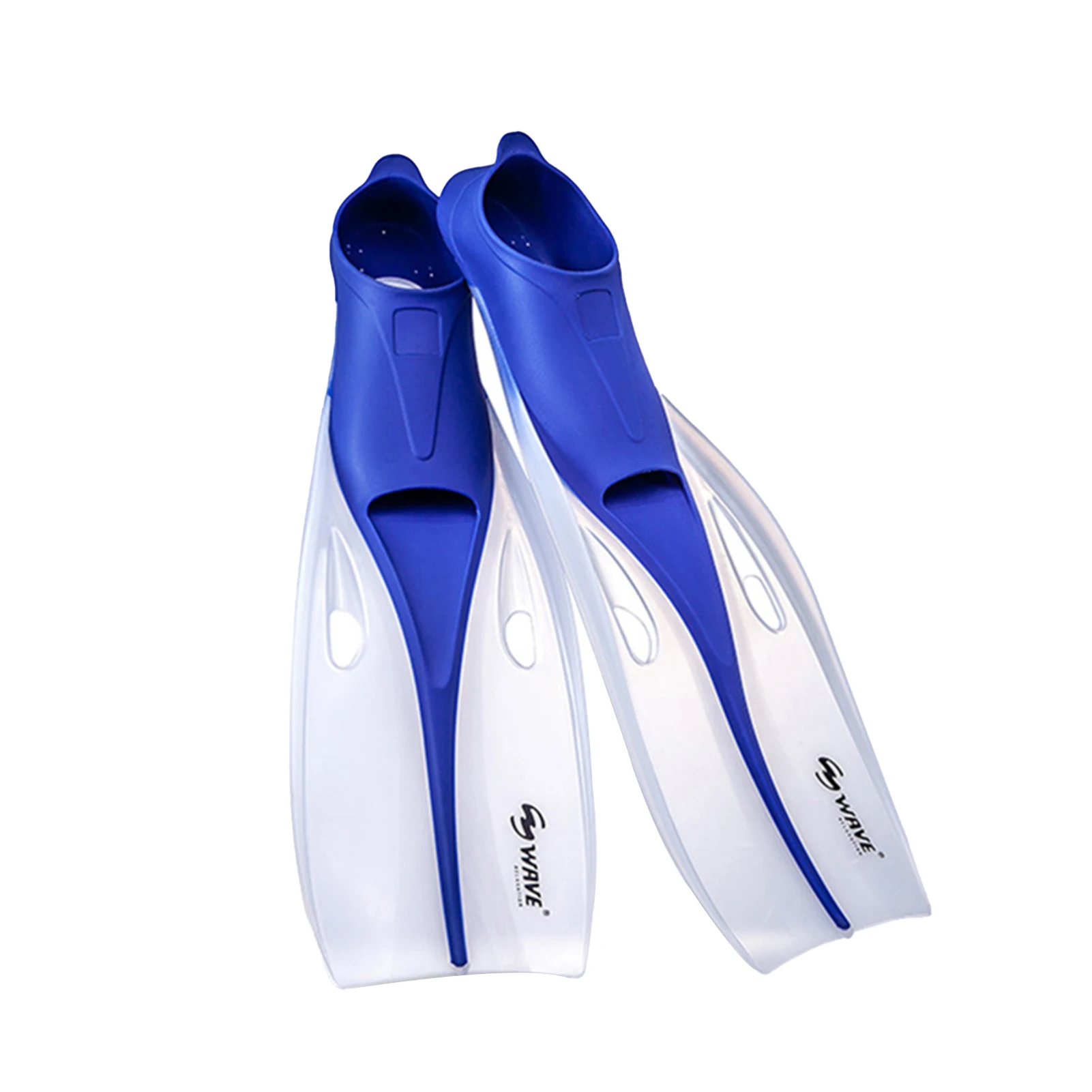 

Hot Diving Fins Full Foot Pocket Swimming Flippers Open Toe Snorkeling Swim Fins No Straps 4 Sizes 52.6-61.6cm Long