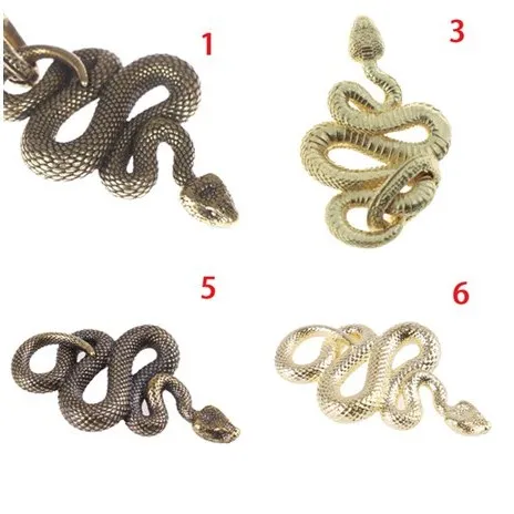 Мультитул Edc латунный Змеиный брелок металлический Chaveiros Cobra змеиная форма для