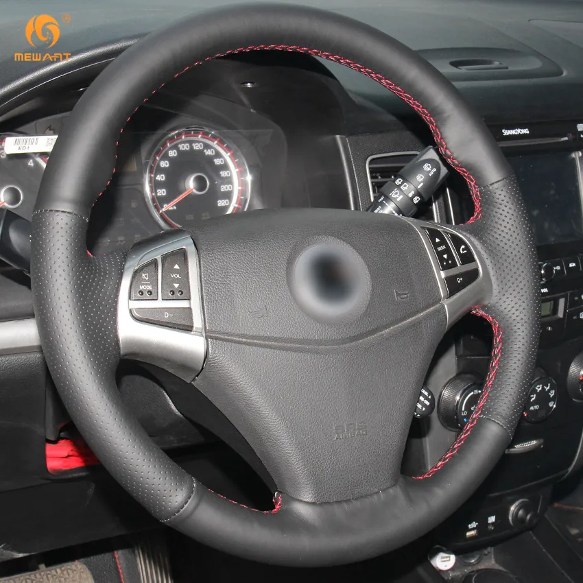 MEWANT черная искусственная кожа фотосессия Ssangyong Korando 2011 2012 2013 2014 аксессуары для