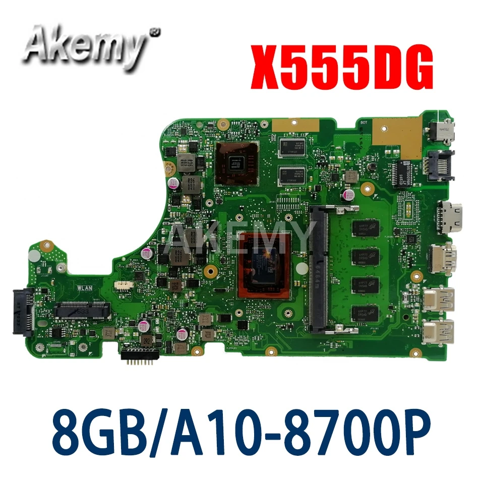 

X555QG 8G/A10-8700P (V2G) For Asus X555DG X555D X555Y X555YI F555Y K555Y K555D A555D Mainboard Motherboard