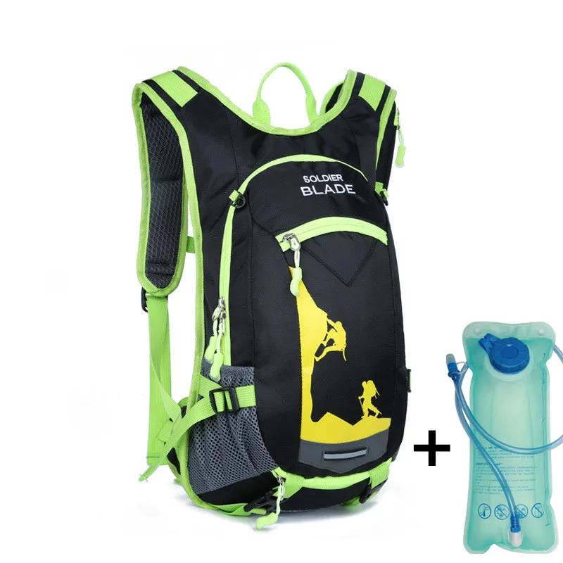With 2L water bag Велосипедная сумка для воды, рюкзак, 18л, для улицы, для бега, велосипедная сумка, Паньер, mochila, ciclismo, спортивный рюкзак, водонепроницаемая, велосипедная сумка - Цвет: With 2L water bag
