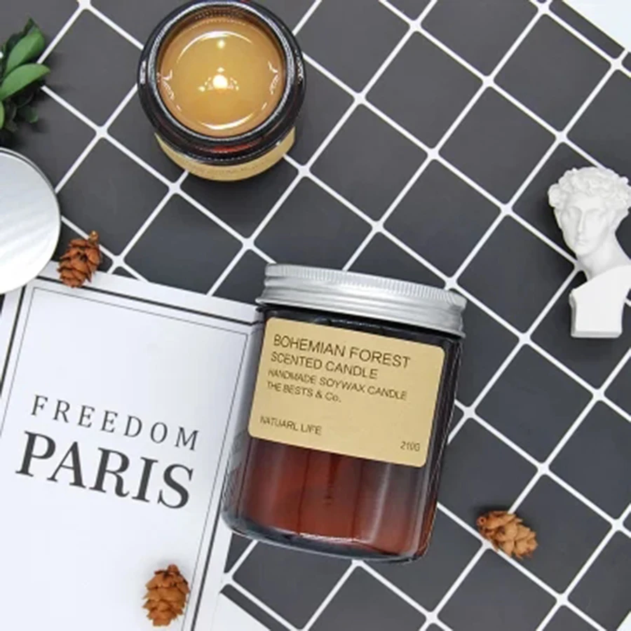 С Днем Рождения романтическая банка свечи декоративные рождественские