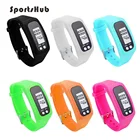 Наручные спортивные часы с шагомером, счетчик шагов, расстояний, калорий, фитнес-измеритель, шагомер с цифровым ЖК-дисплеем NR0131