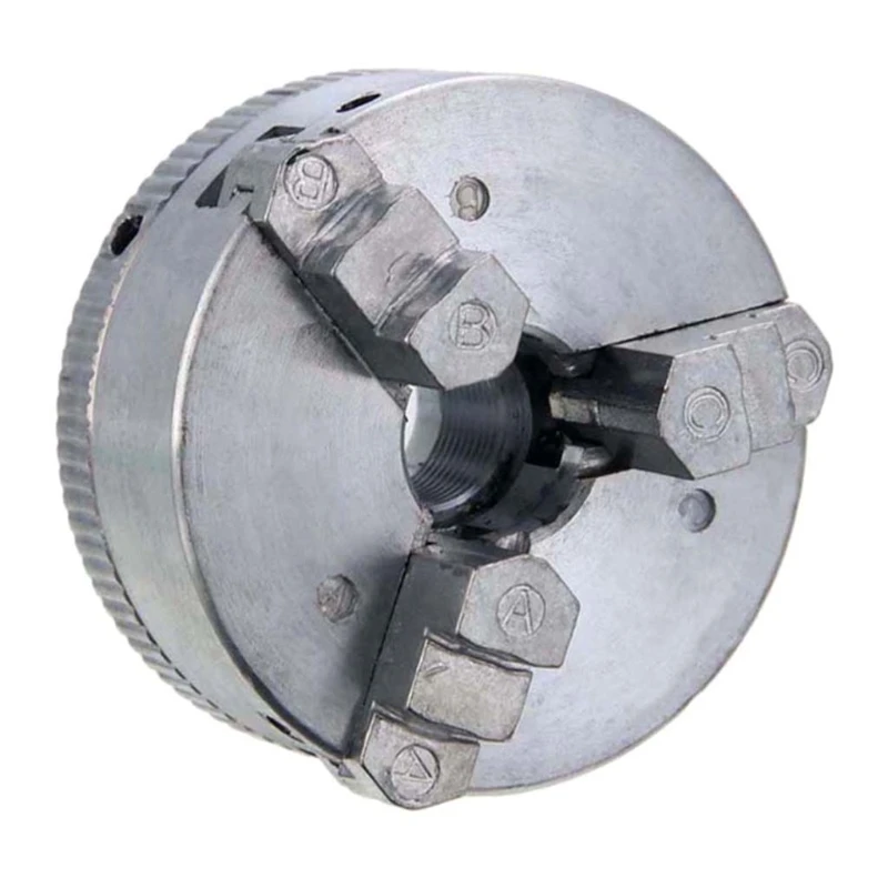 

L38C Z011 Professional Scroll Chuck 3 Jaws Woodworking Hand Chuck Self Centering Manual Chuck Set, Woodworking Scroll Chuck