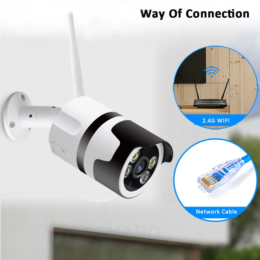 2MP 1080P Yoosee APP полноцветная беспроводная Wi-Fi IP цилиндрическая камера ночного