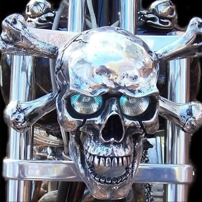 

Universal Motorcycle Skull Head Light Headlight Lamp Helmets Goggles For Cbr 600 F4 Honda 2005 Re For Touring