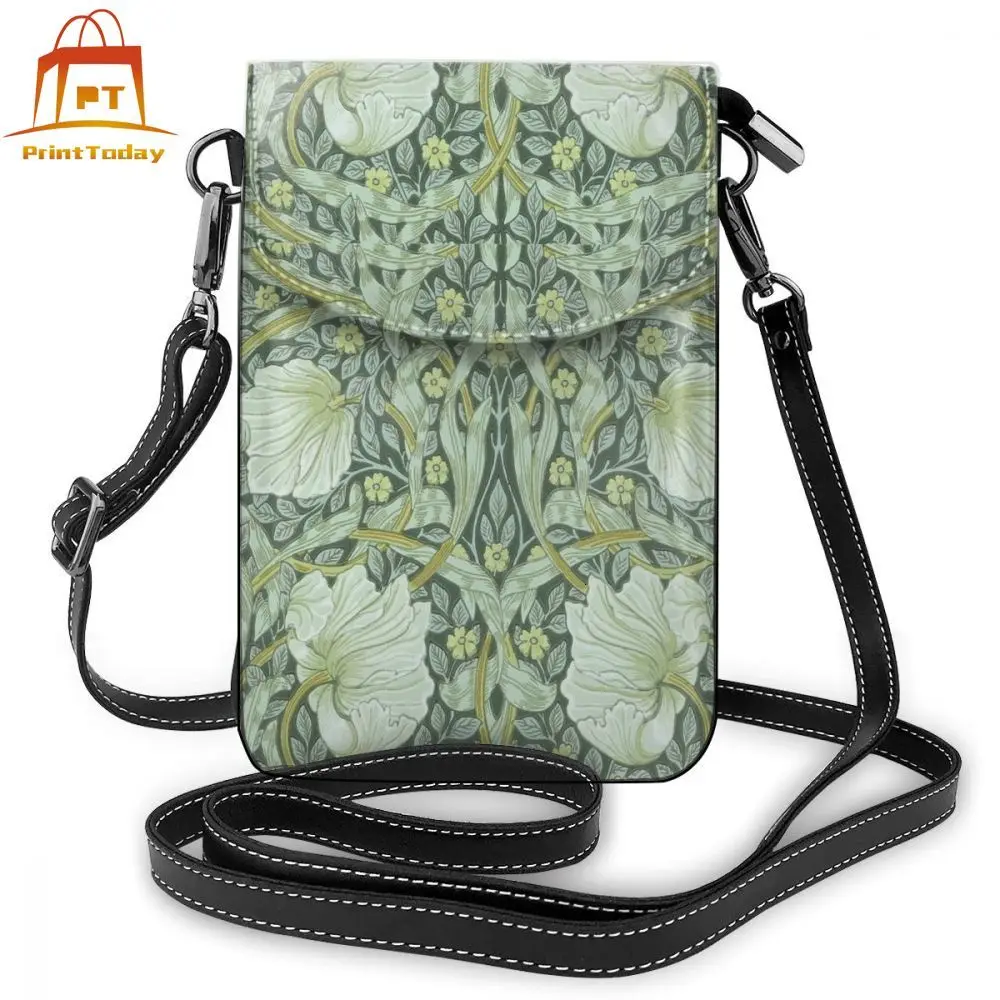 Сумка через плечо из ткани Вильям Моррис кожаная сумка маленькая