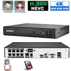 Сетевой видеорегистратор 4K, 8 каналов, POE, NVR, 8 МП