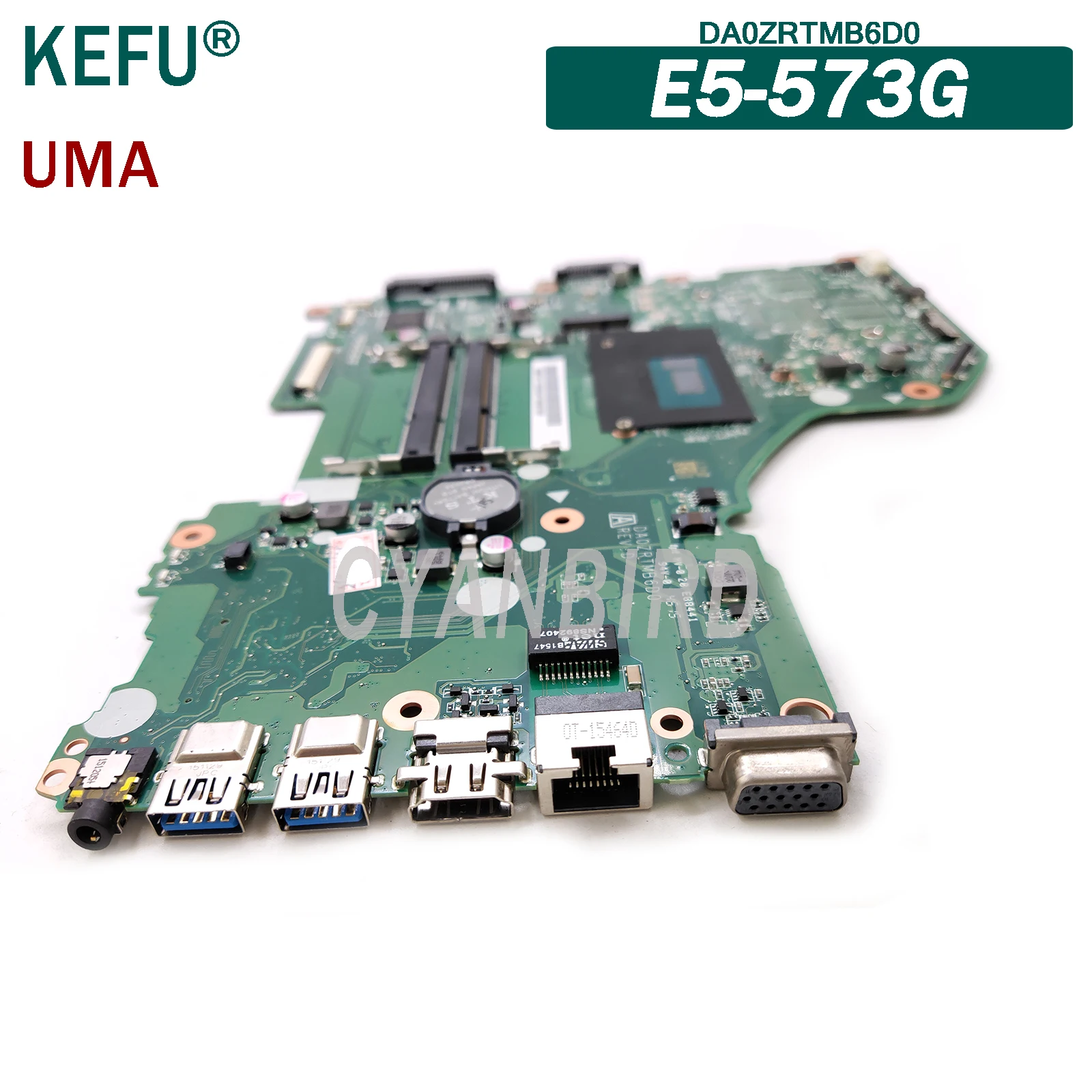 

KEFU DA0ZRTMB6D0 original mainboard for Acer E5-573G UMA with I5-5200U Laptop motherboard