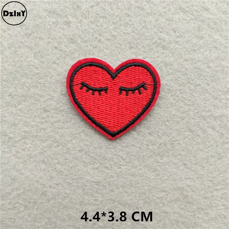 1-PCS-D-172 46 различных стилей на выбор) красные губы нашивки для одежды вышитые аппликации железные значки полосы наклейки на одежду - Цвет: 1-PCS-D-172